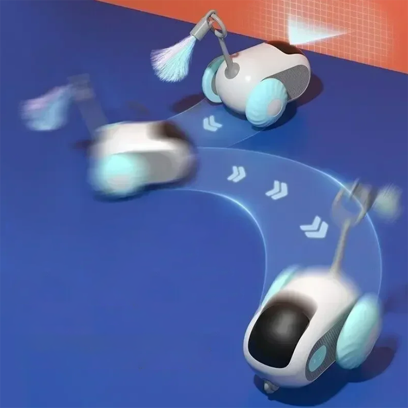 Rechargeable Interactive Remote Control Toy Car for Cats