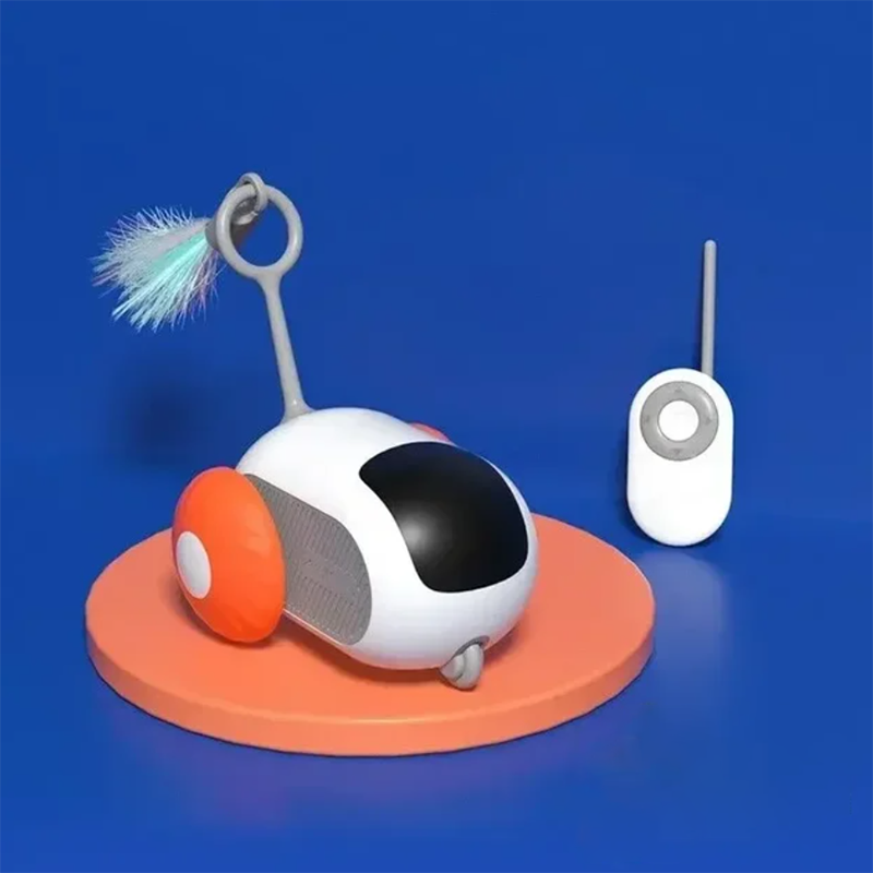 Rechargeable Interactive Remote Control Toy Car for Cats