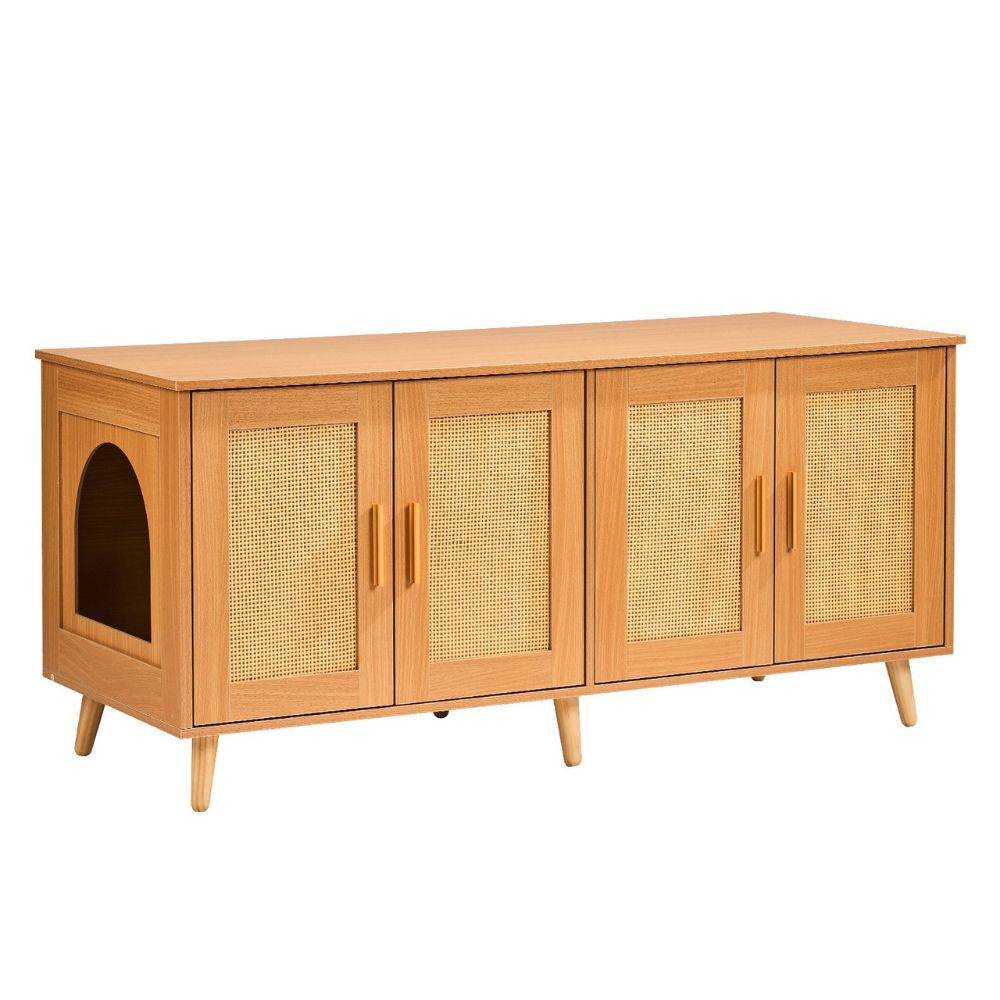 Cat Litter Box Enclosure for 2 Cats Litter Box Furniture