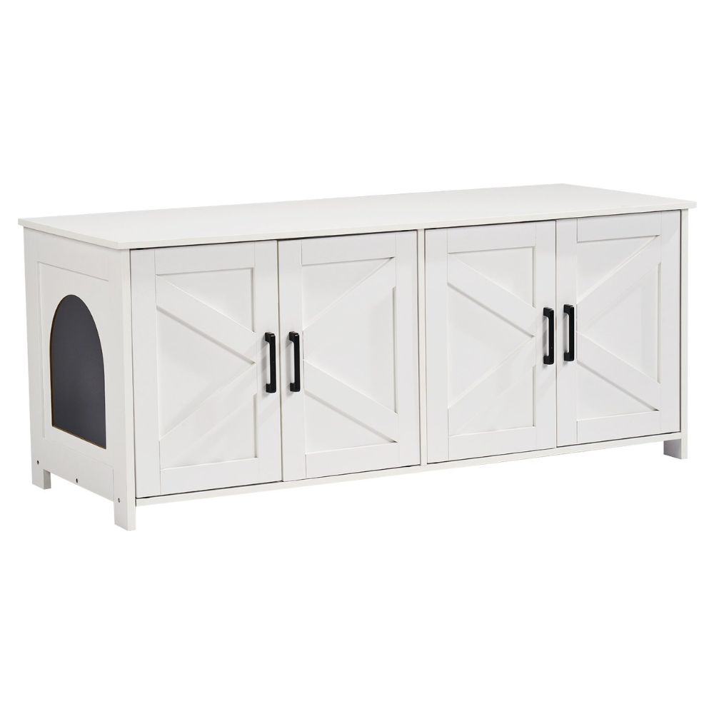 Cat Litter Box Enclosure for 2 Cats Litter Box Furniture