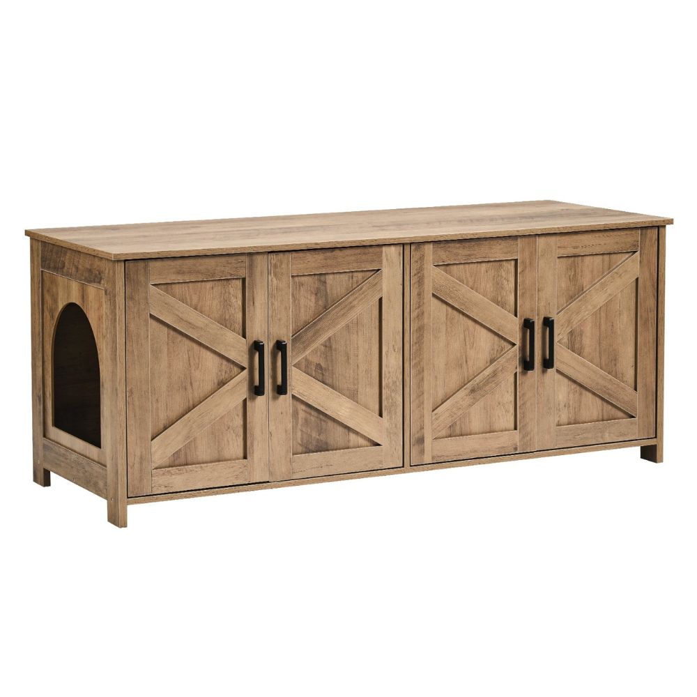 Cat Litter Box Enclosure for 2 Cats Litter Box Furniture