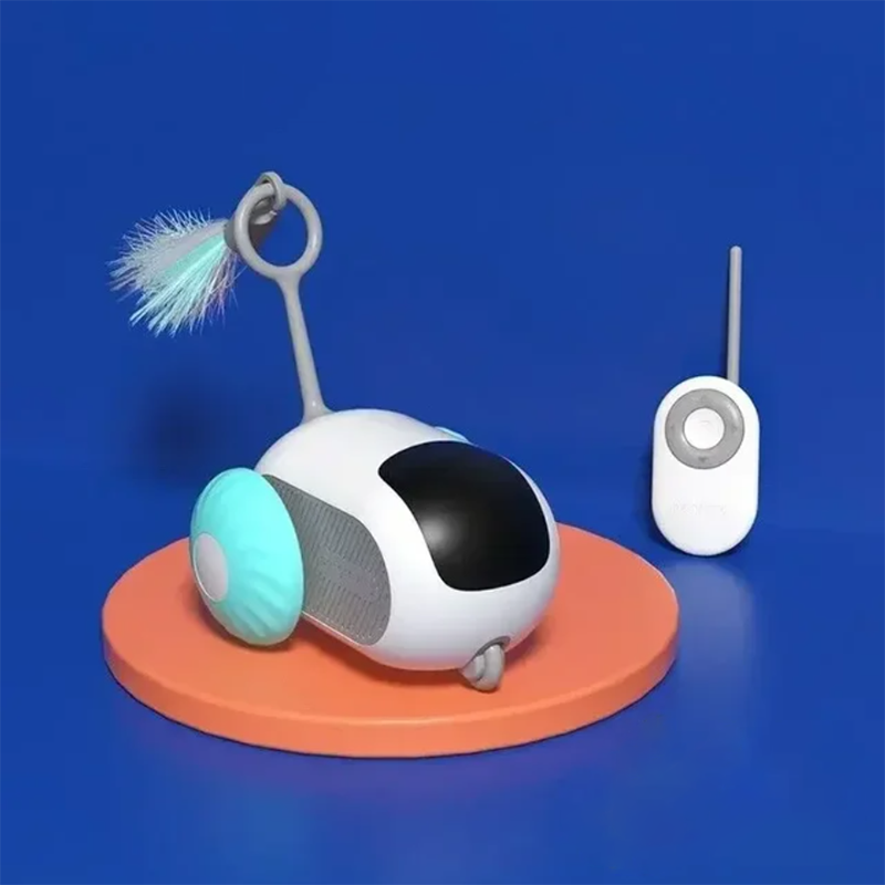 Rechargeable Interactive Remote Control Toy Car for Cats