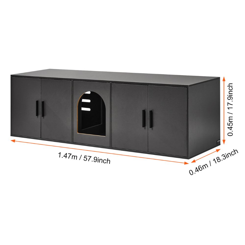 Cat Litter Box Enclosure for 2 Cats Litter Box Furniture