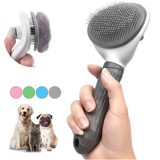 Pet Hair Remover Brush for Dogs and Cats. Colors: pink, green, blue, purple